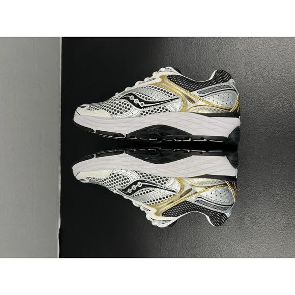 Saucony ProGrid Omni 9 White Silver Gold S70739 9 Size 10.5 Mesh Running Sneaker main image 4
